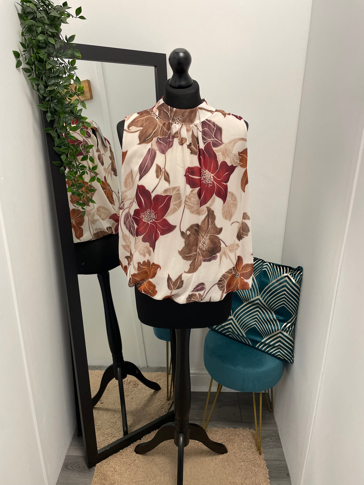 Sleeveless High Neck Blouses