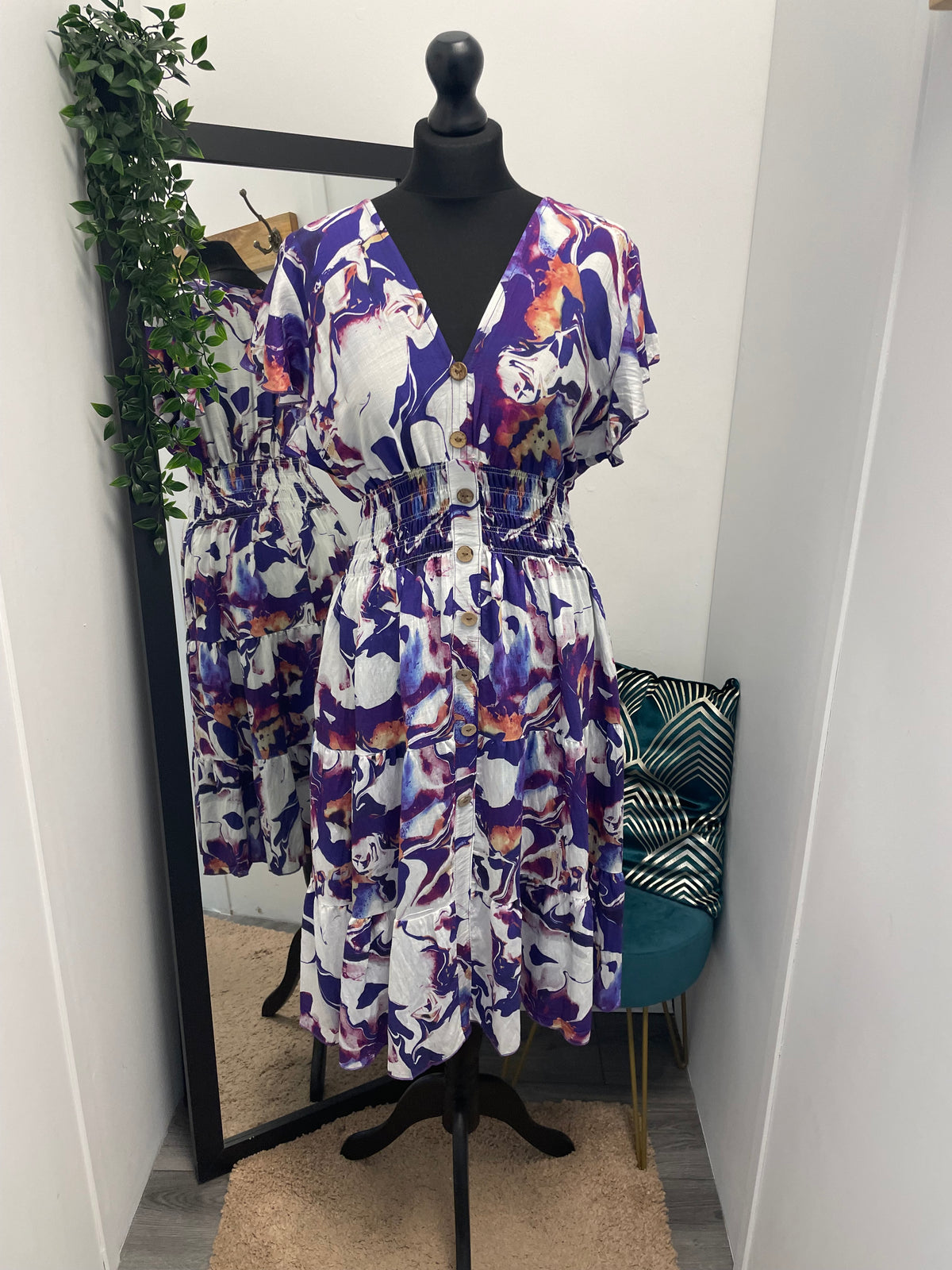 V-Neck Midi Dresses
