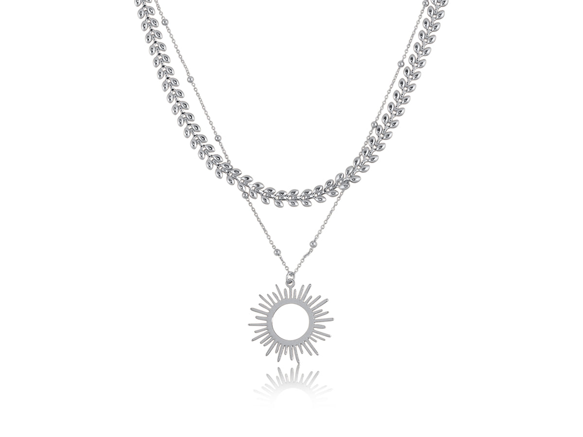 Big Metal London Celena Sunburst Necklaces