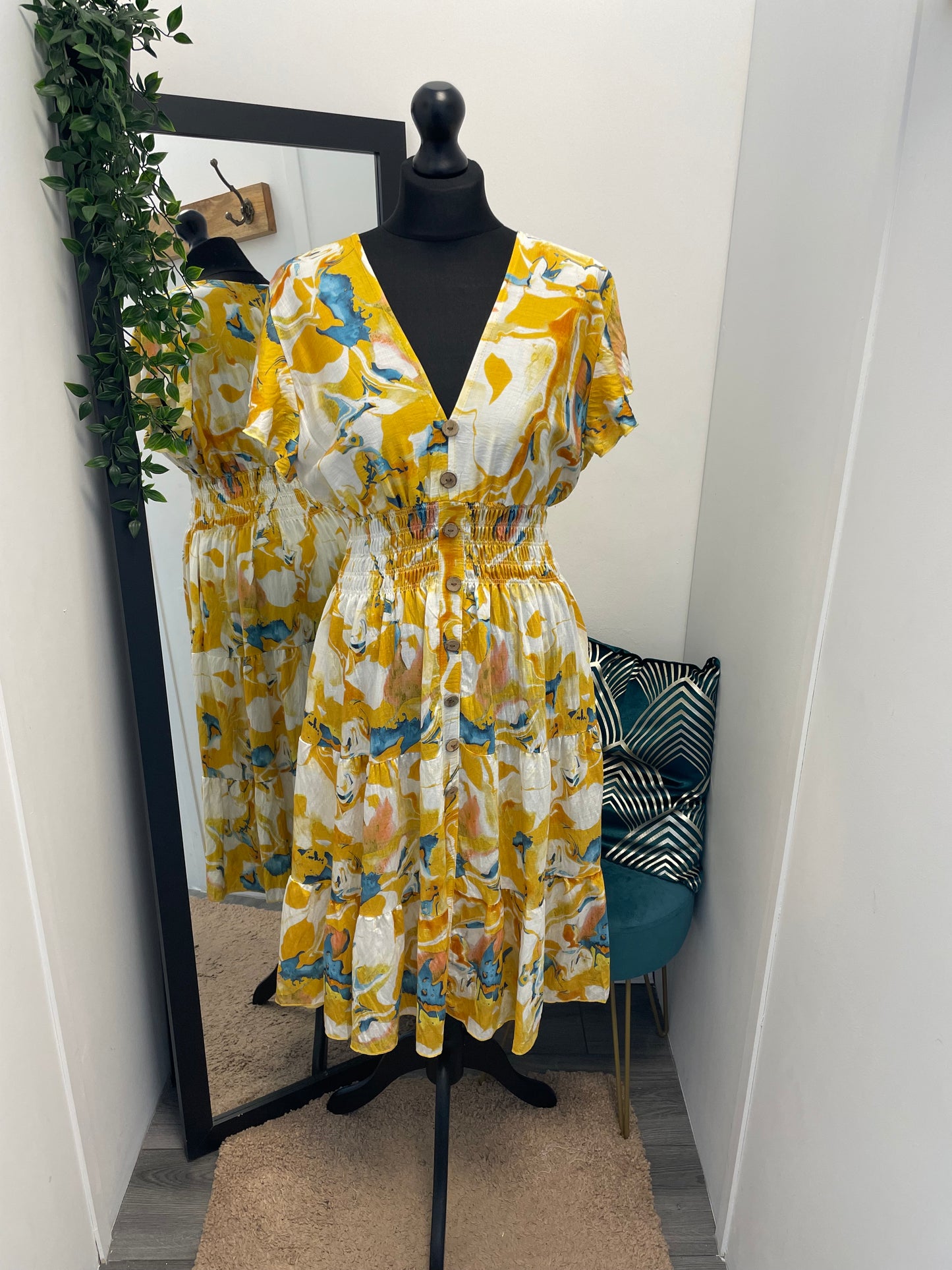 V-Neck Midi Dresses