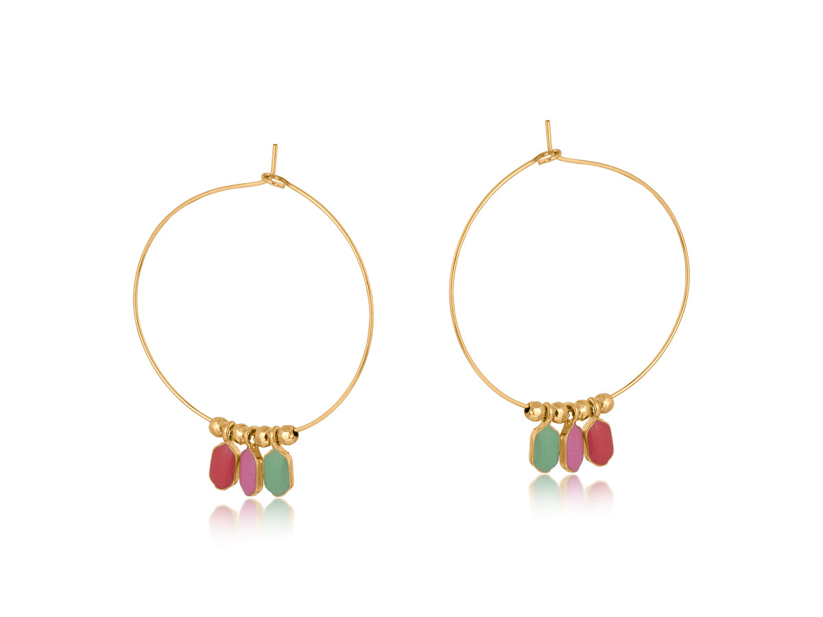 Big Metal London Carine Hoop Earrings
