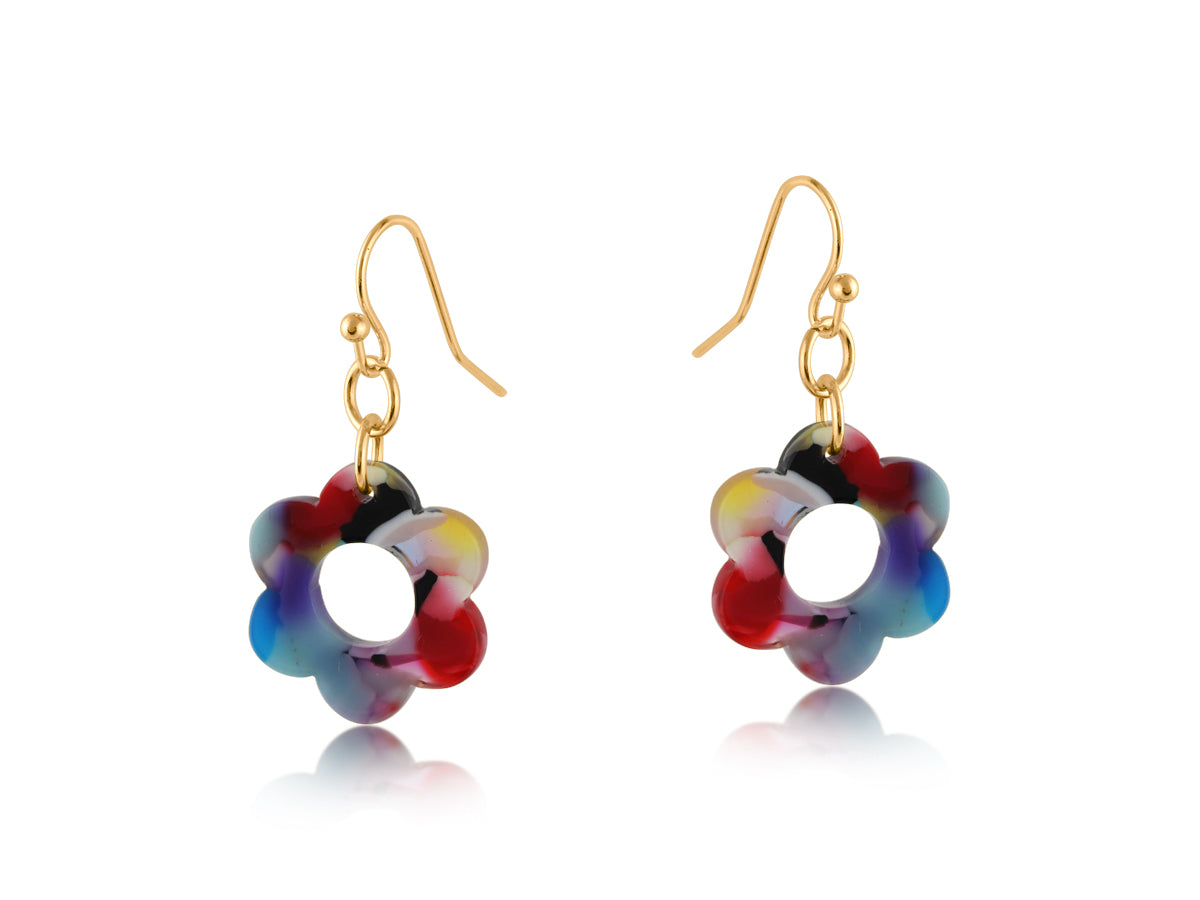 Big Metal London Lottie Daisy Earrings