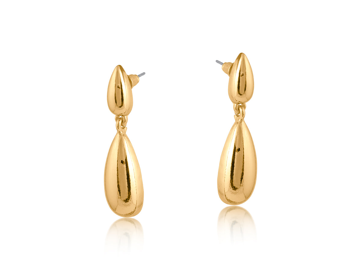 Big Metal London Teardrop Earrings