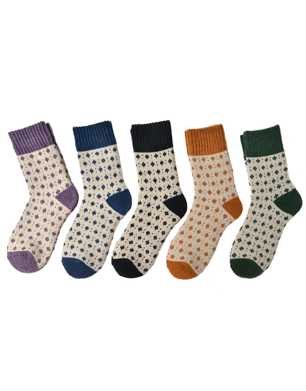 Small Flower Print Socks