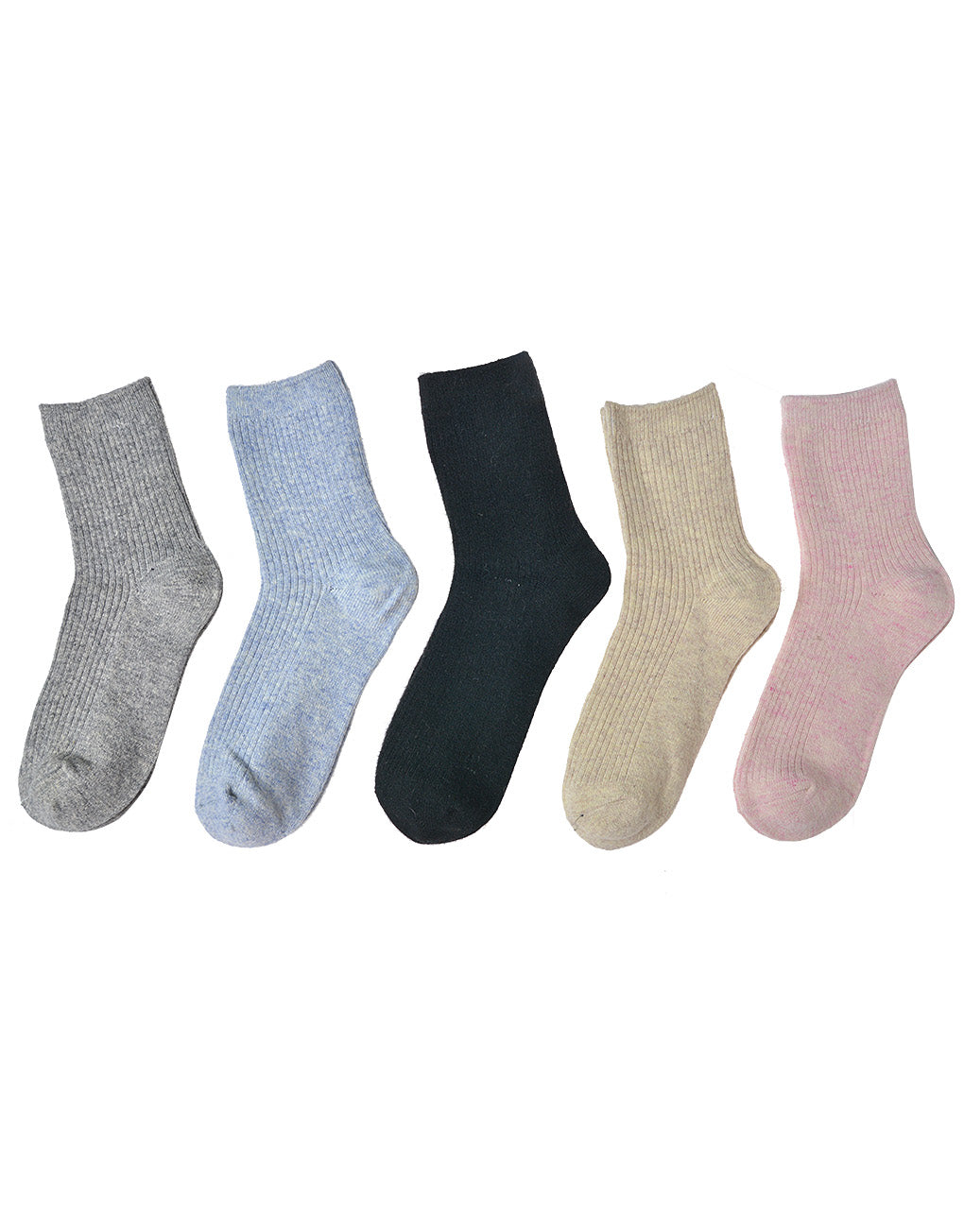 Plain Cashmere Blend Socks