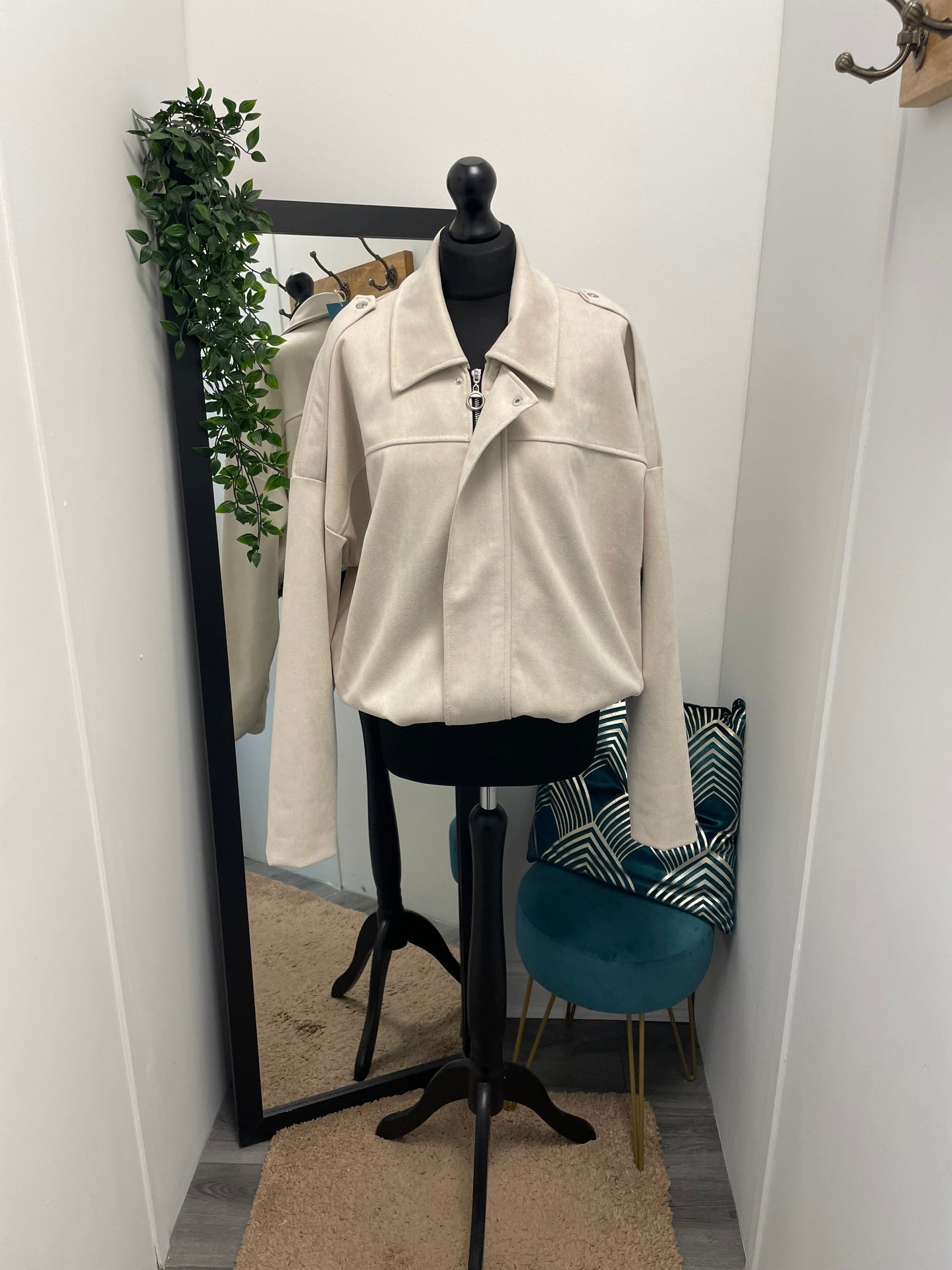 Ruched Suede Jackets