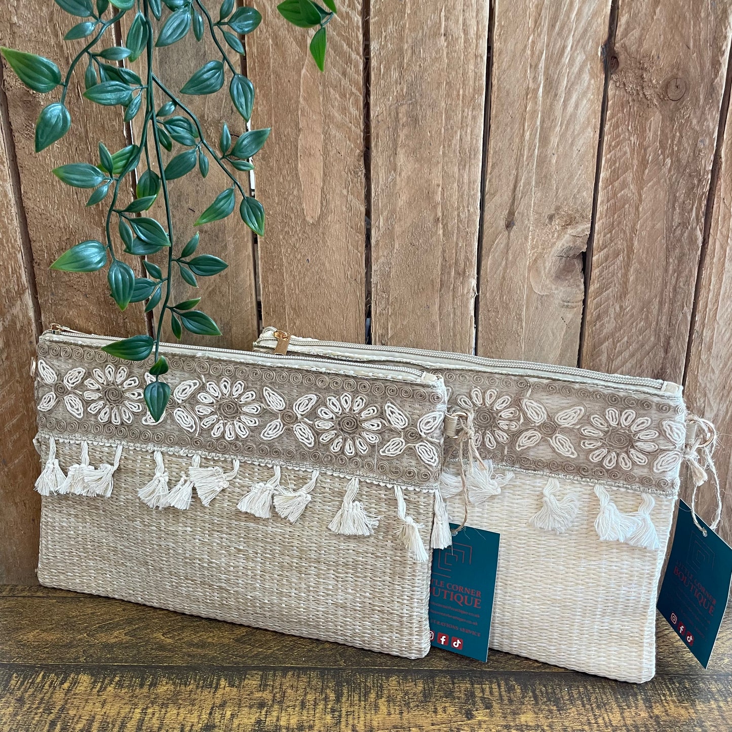 Weaved Summer Clutch Bag