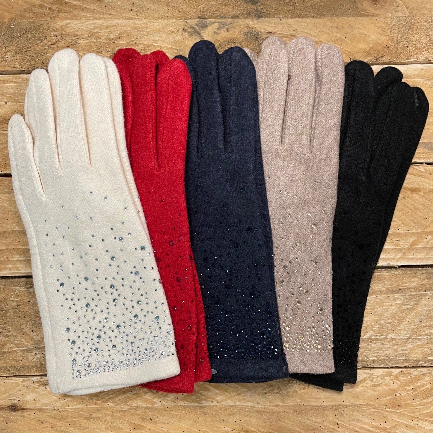 Soft Diamantè Gloves