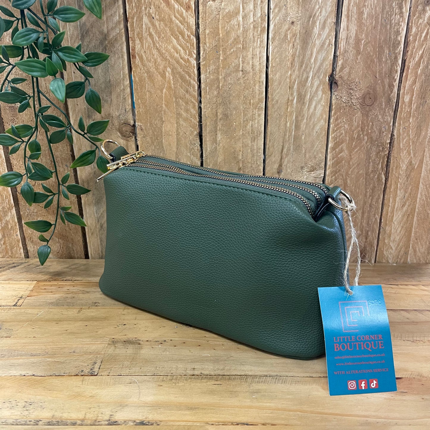 Triple Zipped Crossbody Bags