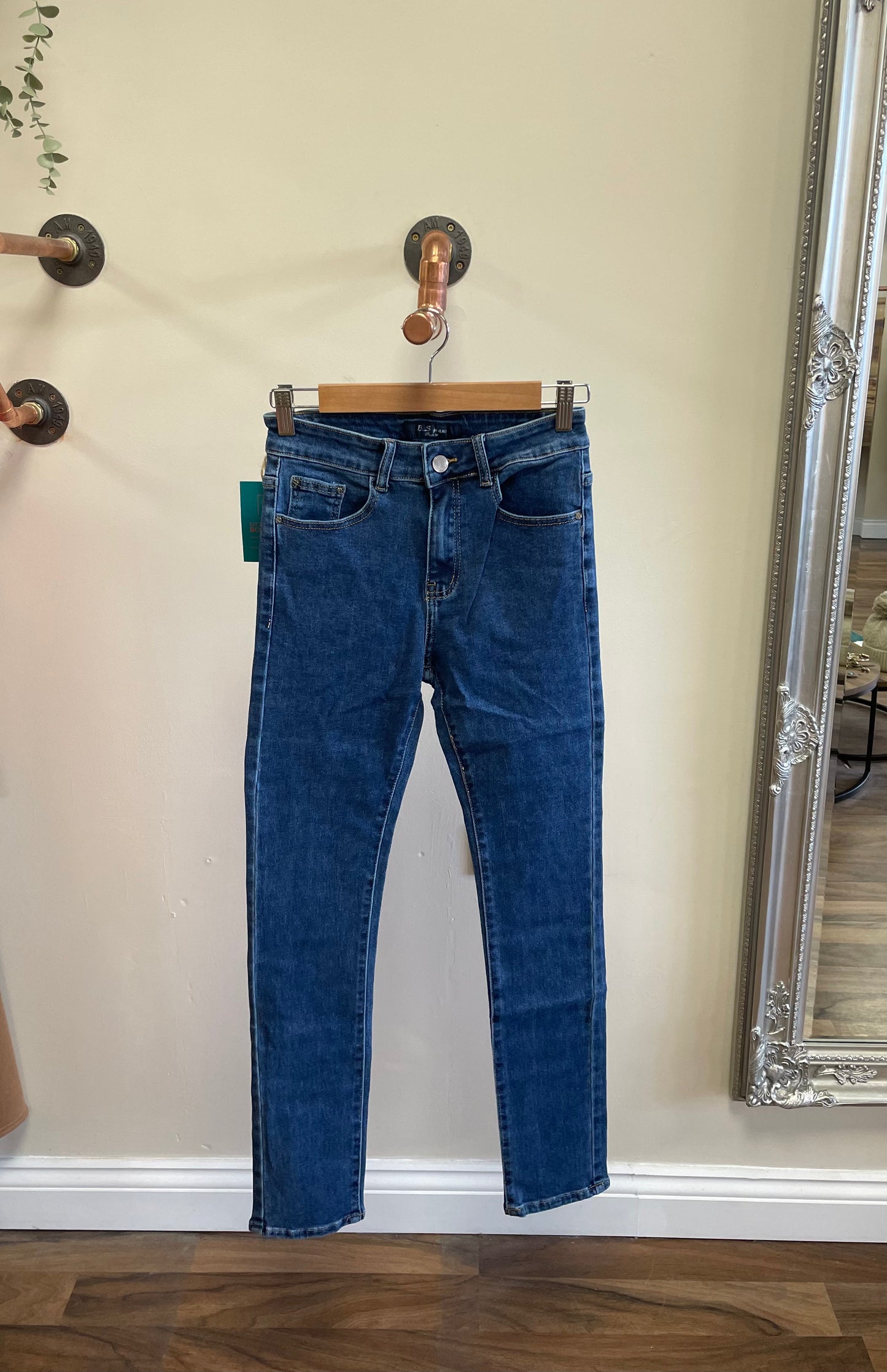 Dark Blue Straight Jeans