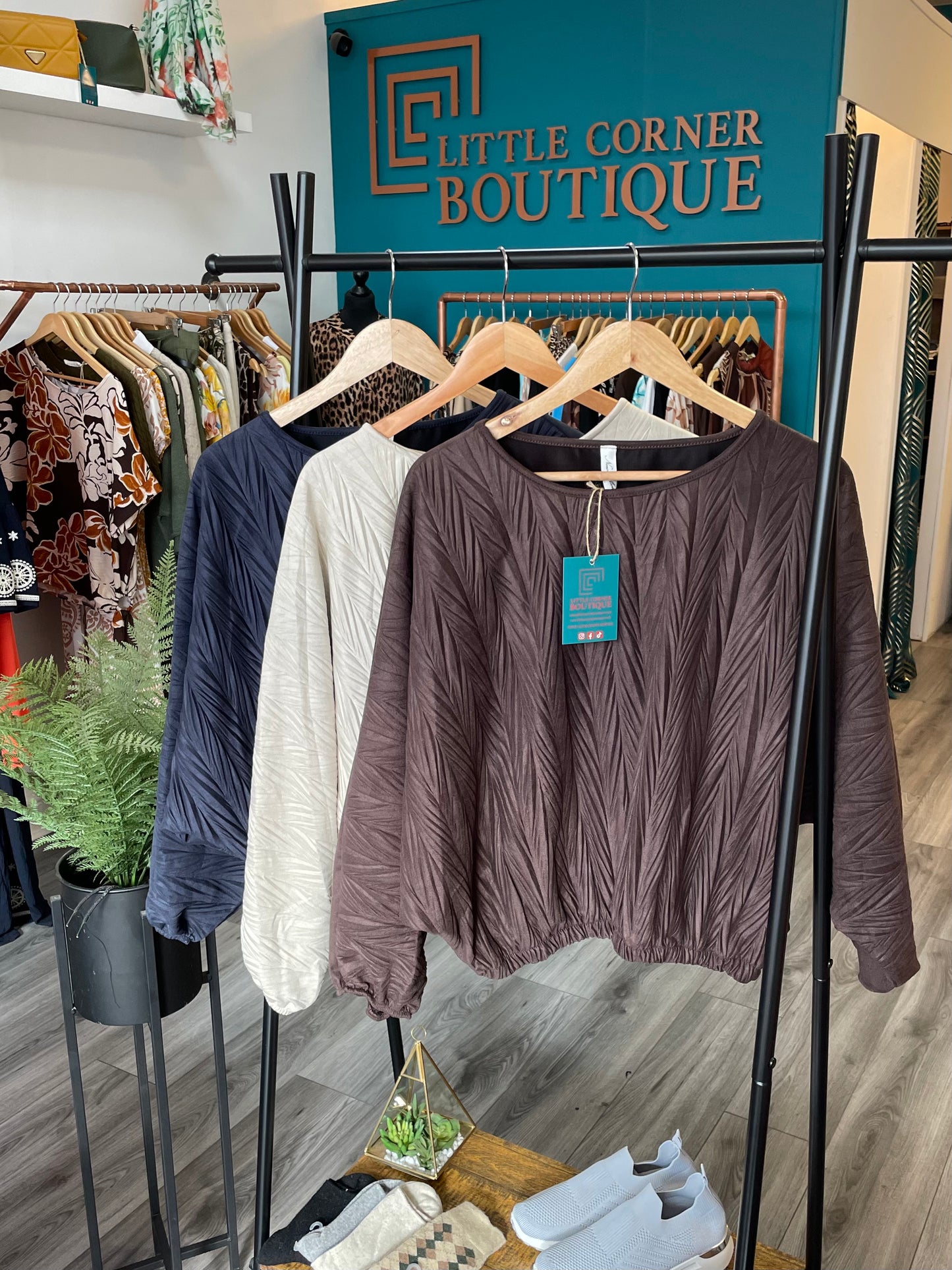 Textured Front Jumpers
