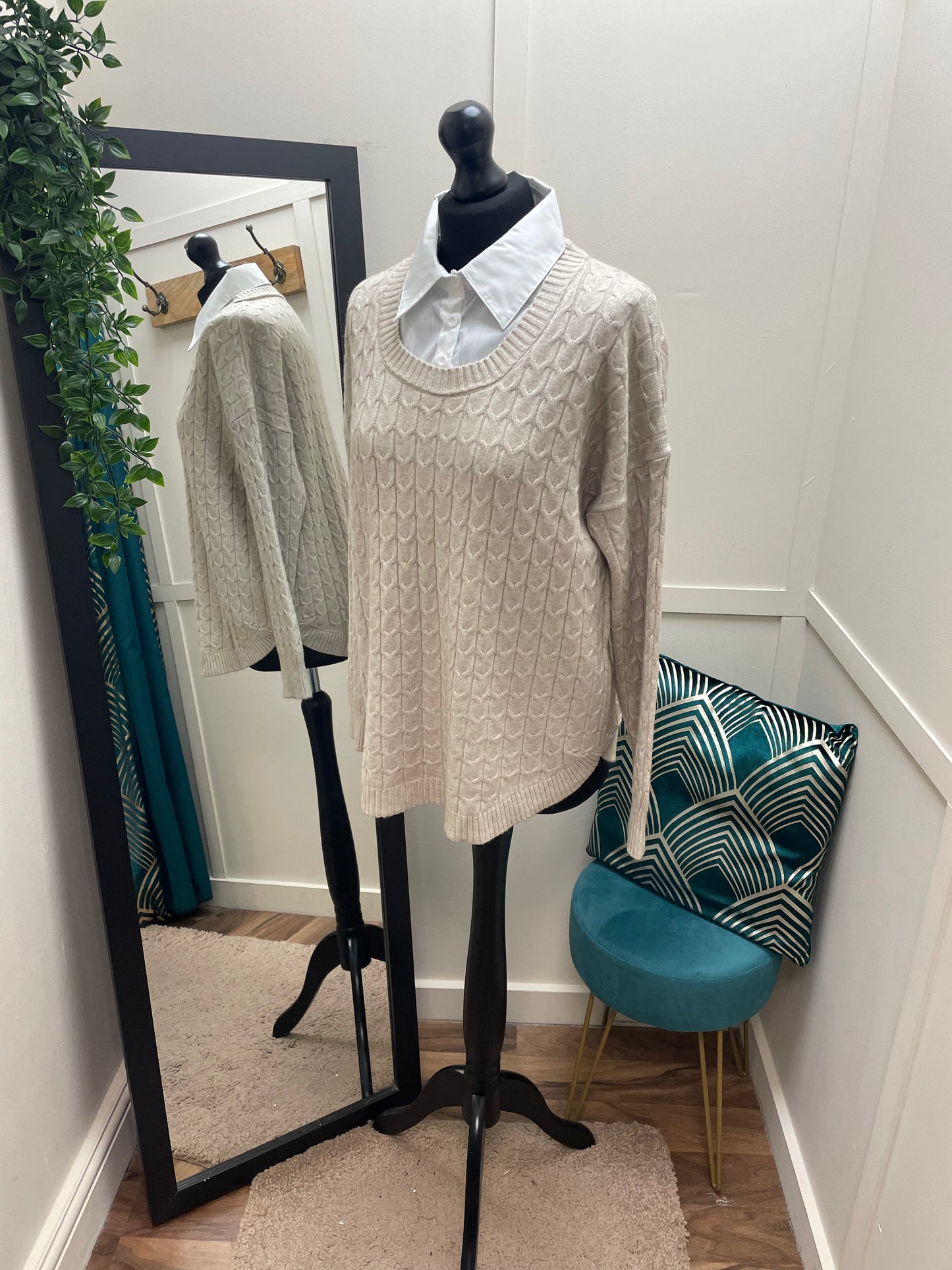 Jumpers with Shirt Underlay