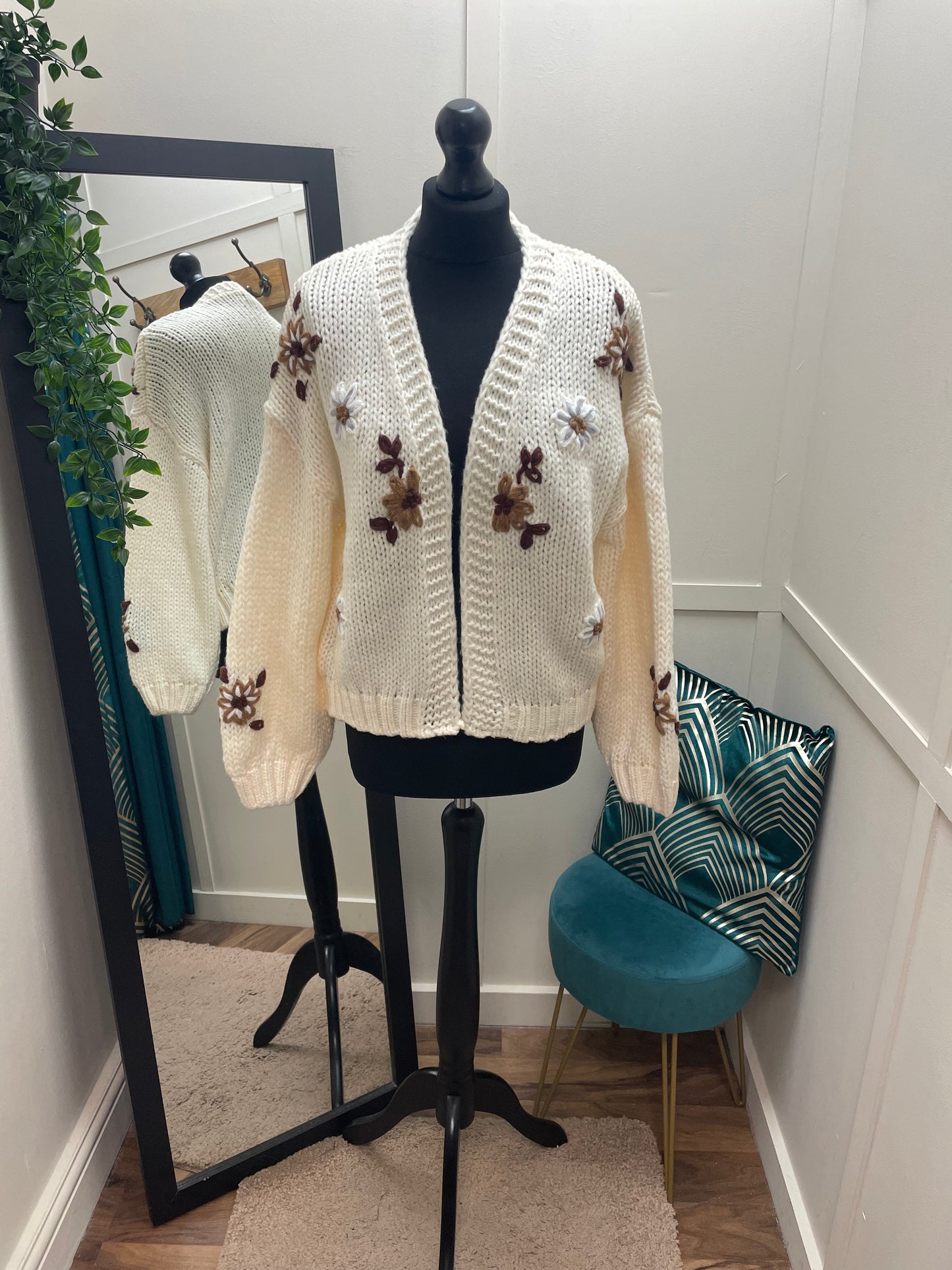 Embroidered Knit Cardigans