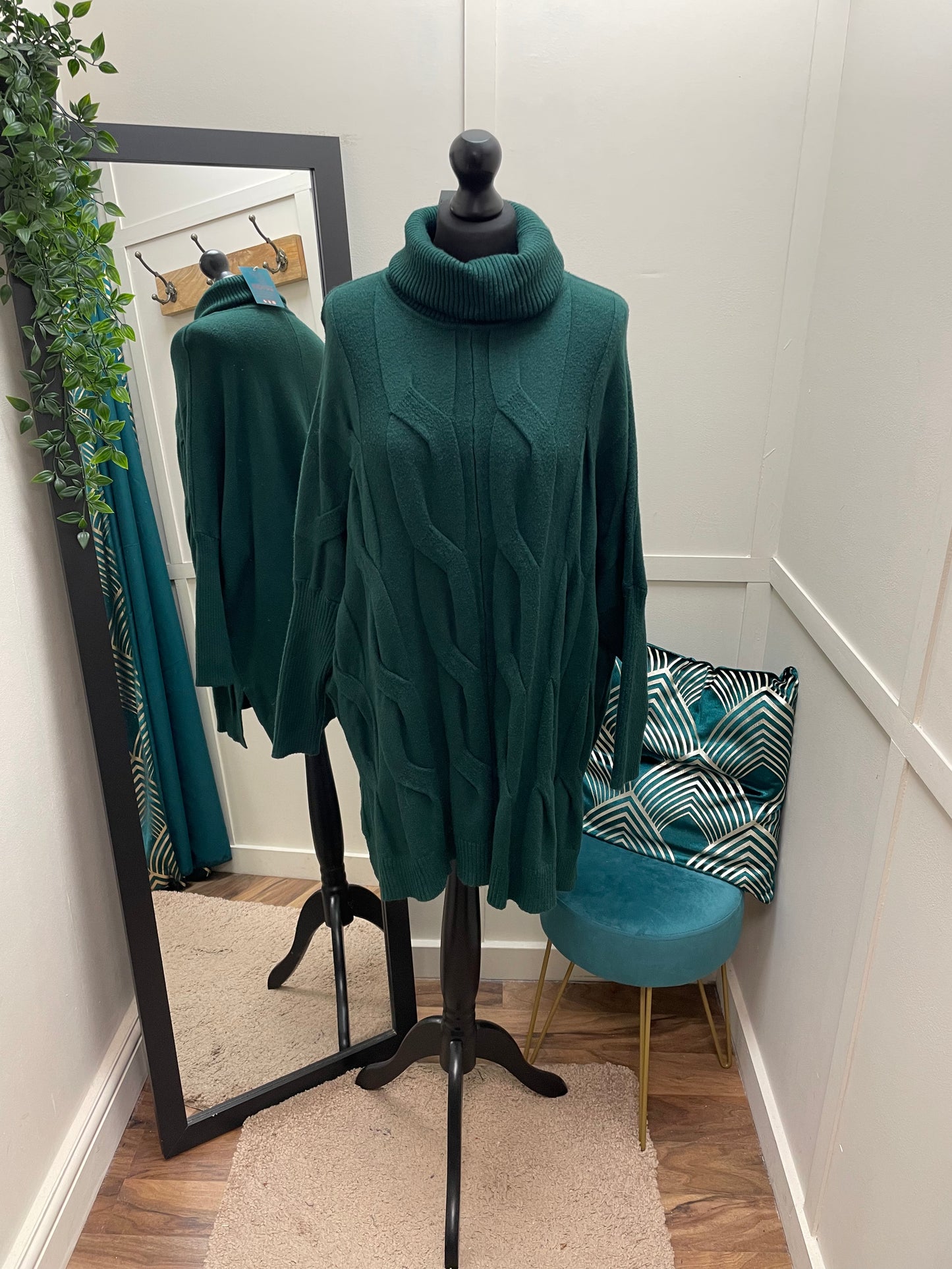 Knit Detail Roll Neck Jumpers