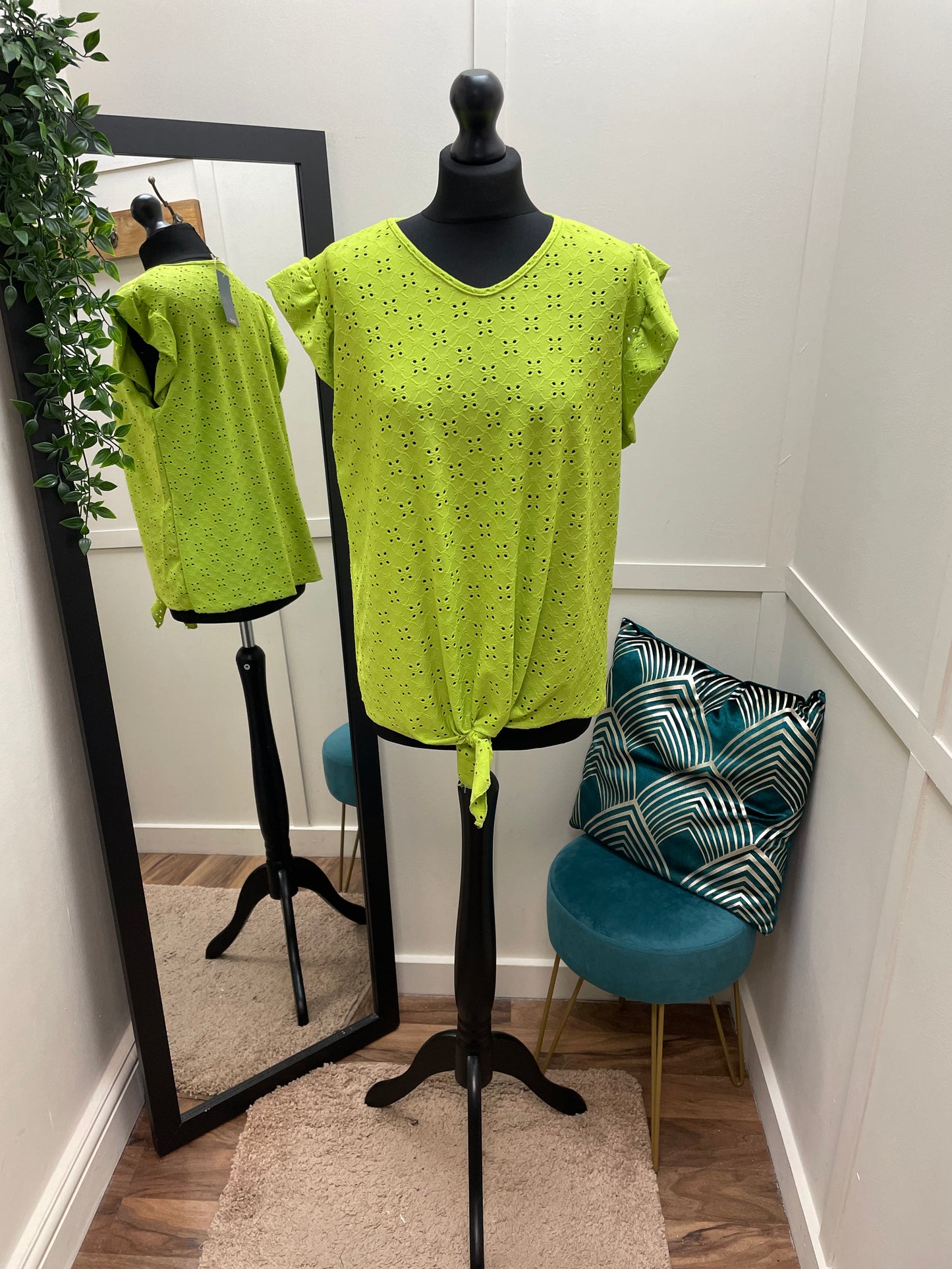 Tied Front Lace Tops