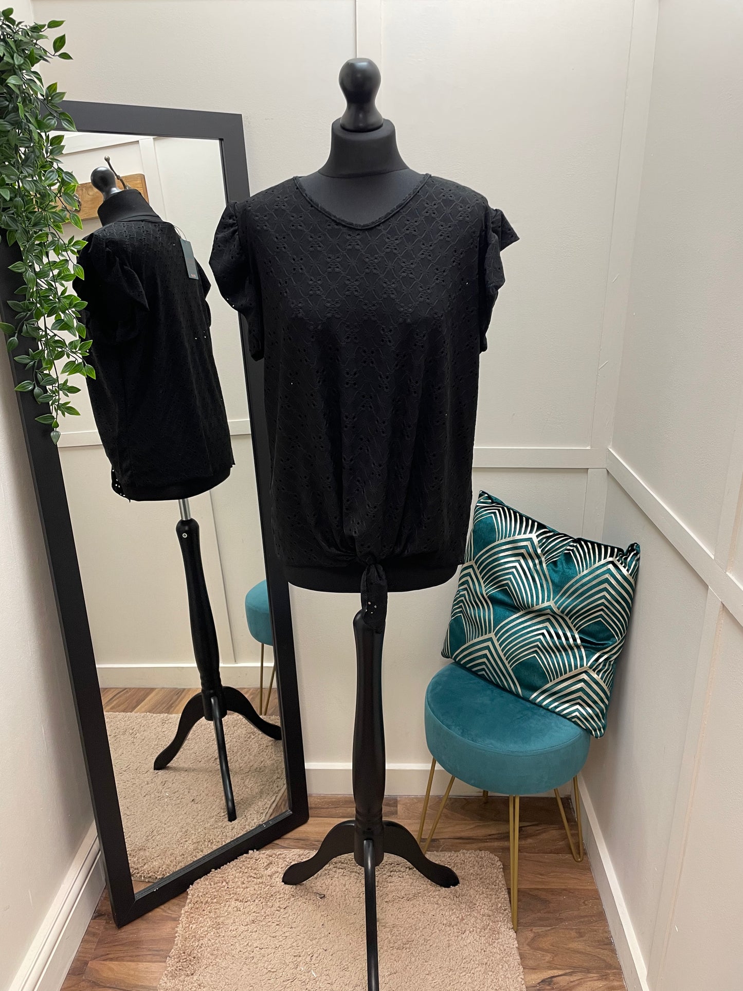 Tied Front Lace Tops