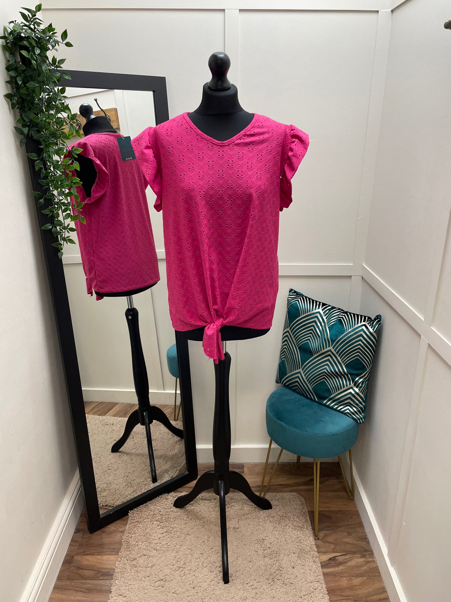Tied Front Lace Tops
