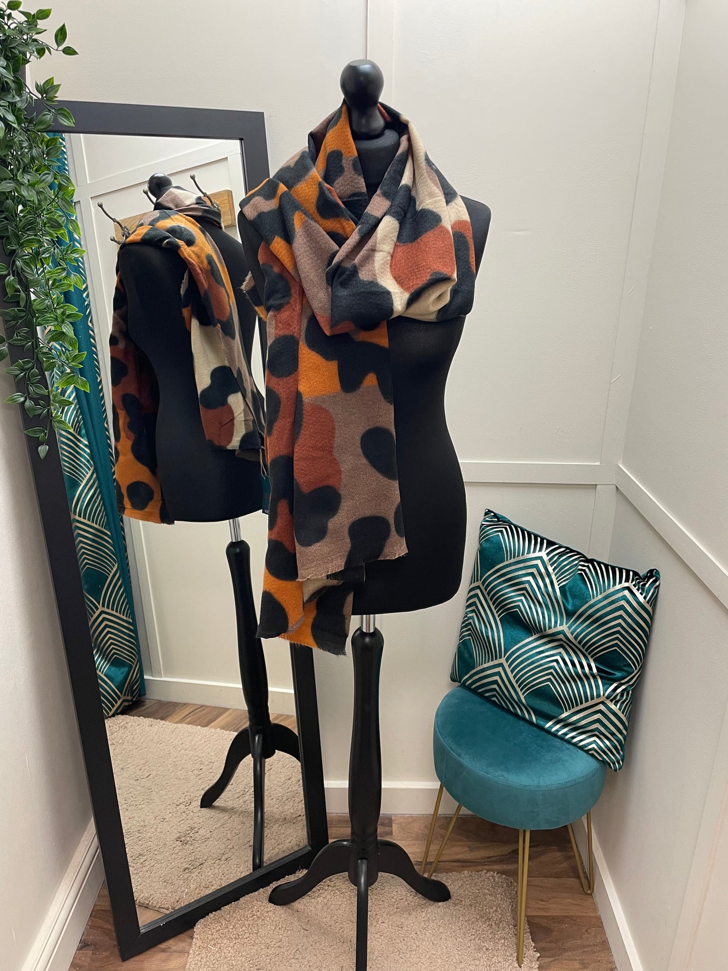 Soft Leopard Print Scarves