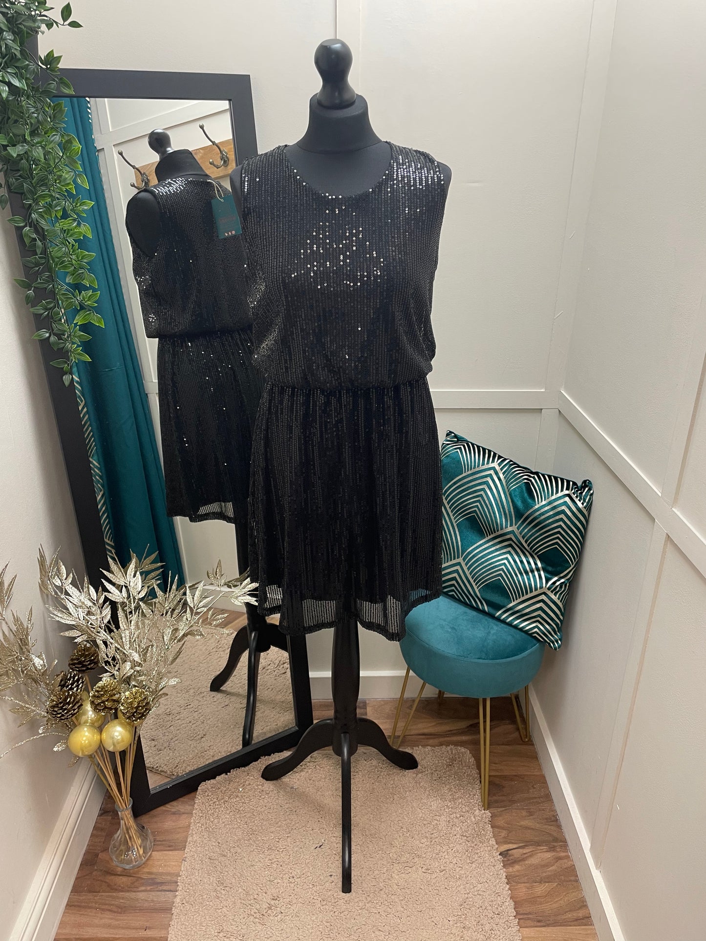 Ruched Sequin Dresses