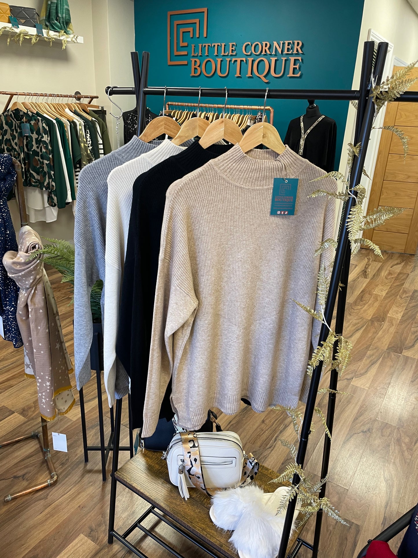 High Neck Knit Jumpers