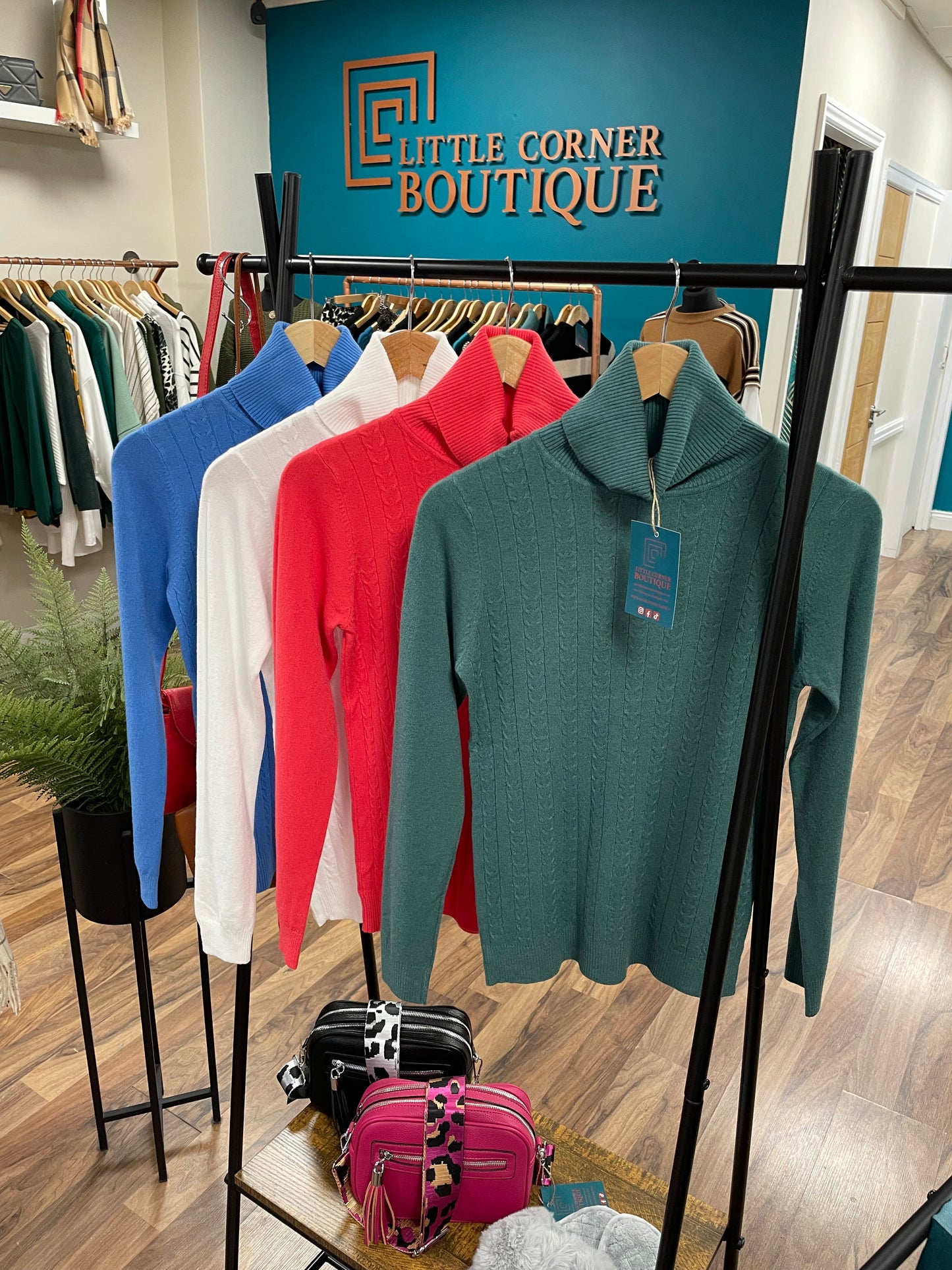 Knitted Roll Neck Tops