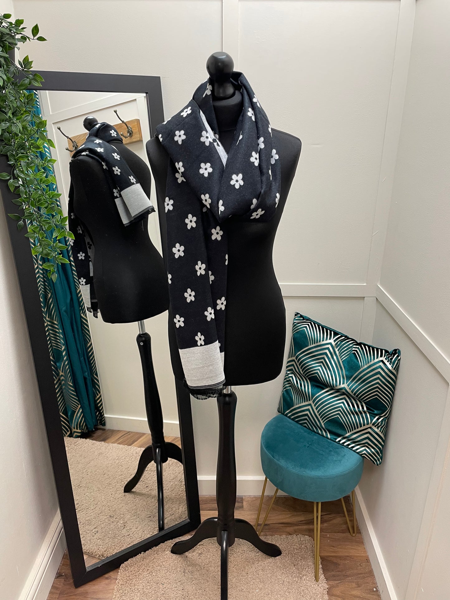 Small Flower Print Scarves