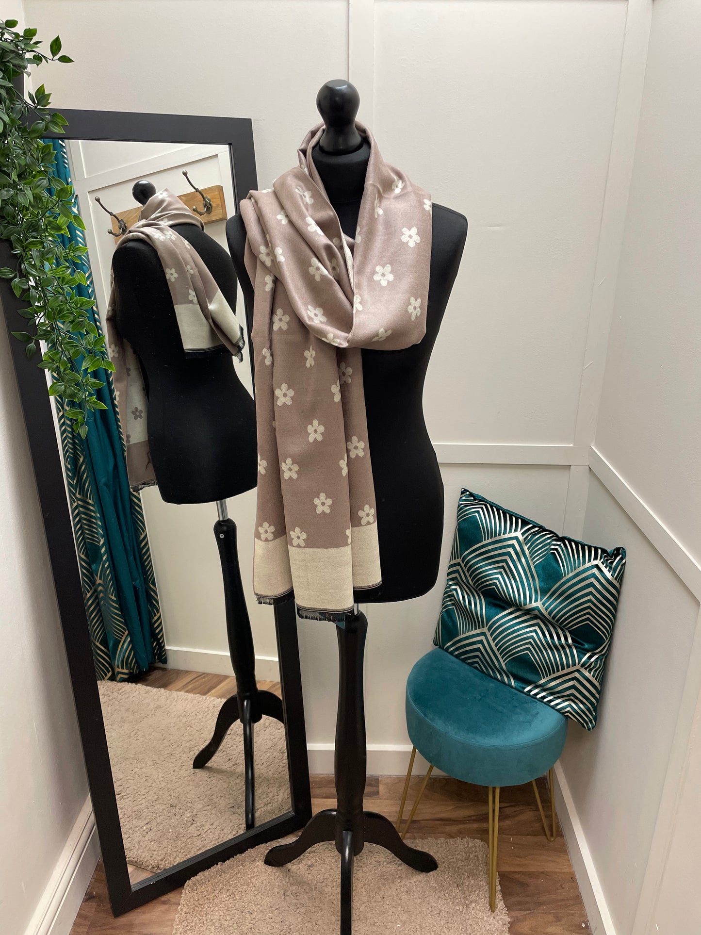 Small Flower Print Scarves
