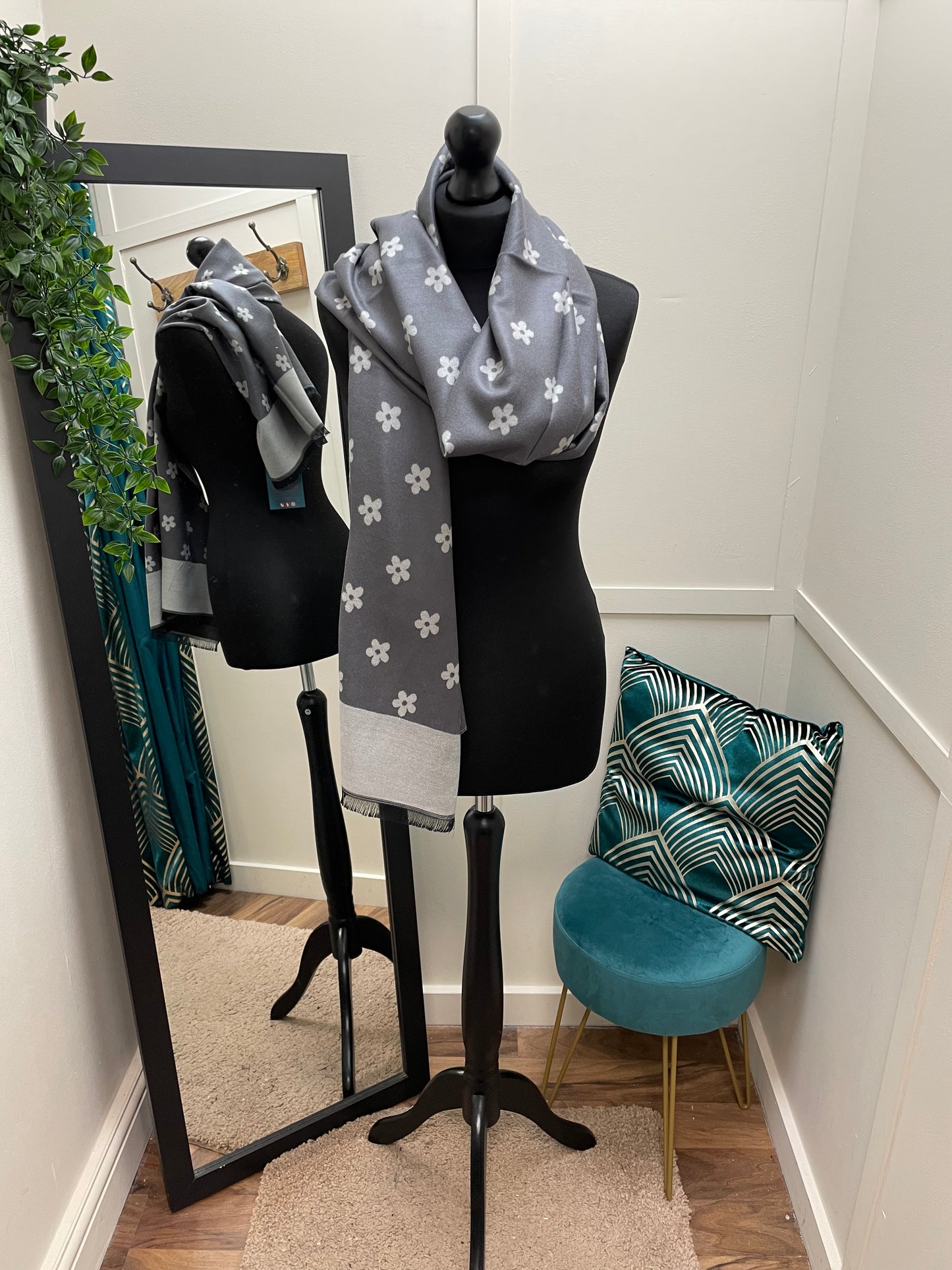 Small Flower Print Scarves