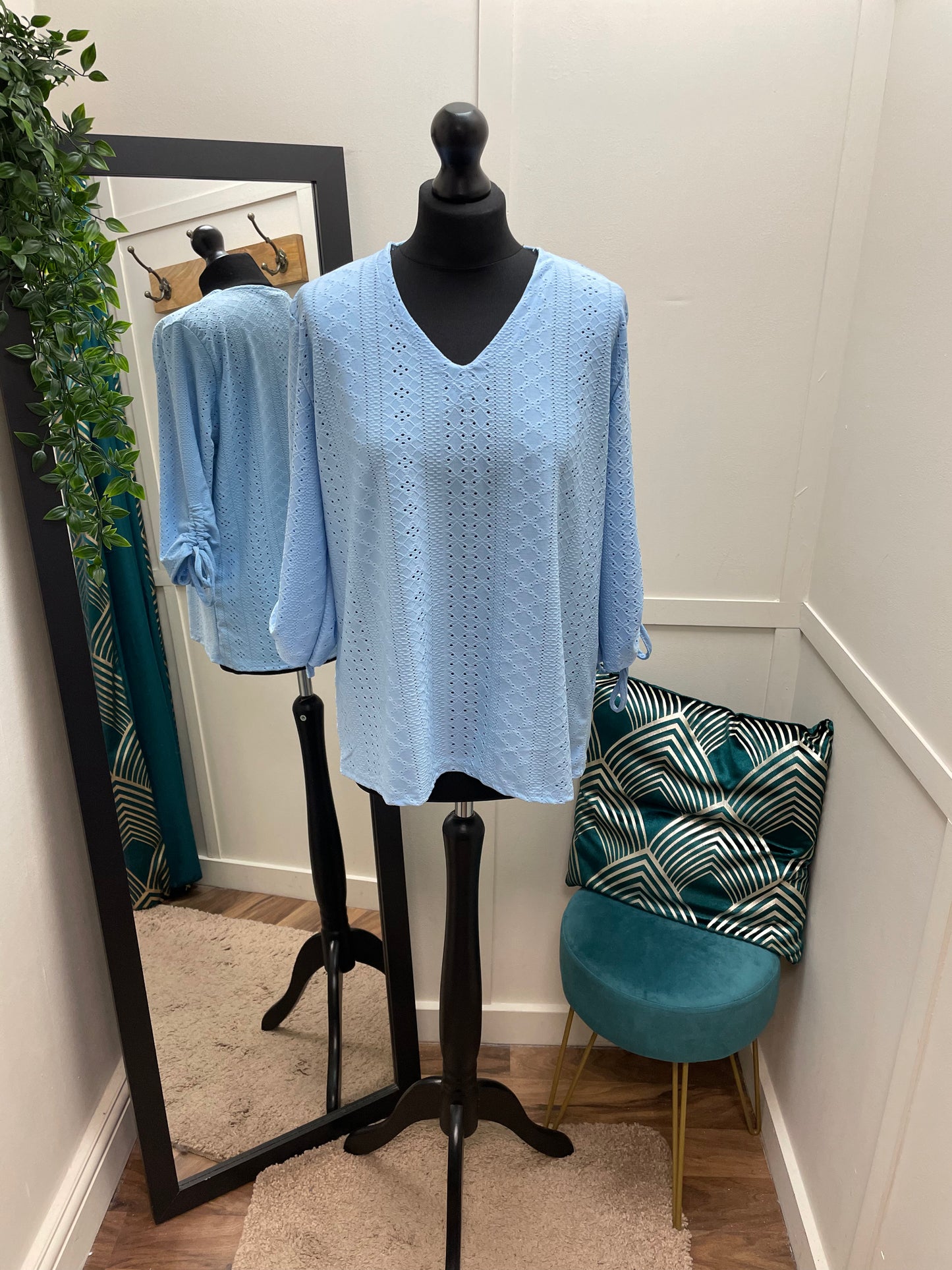 Anglaise Drawstring Blouses