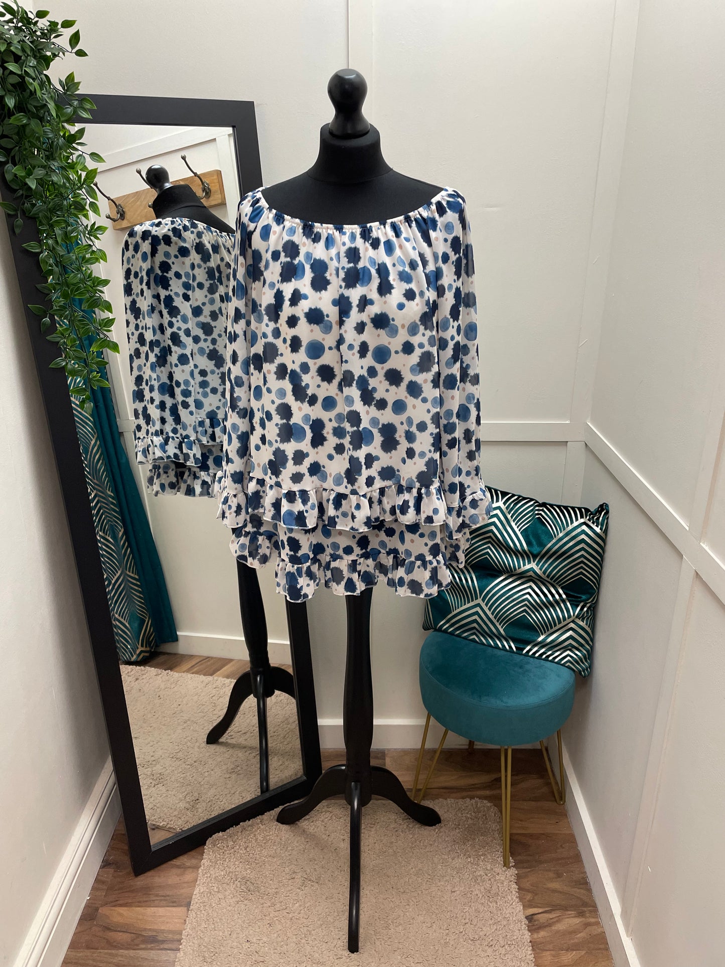 Printed Bardot Blouses