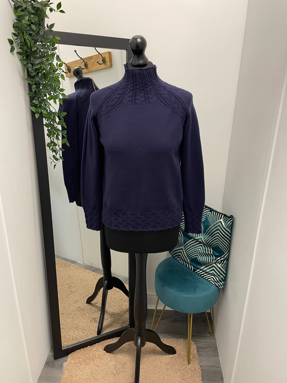 High Neck Cable Knit Jumpers
