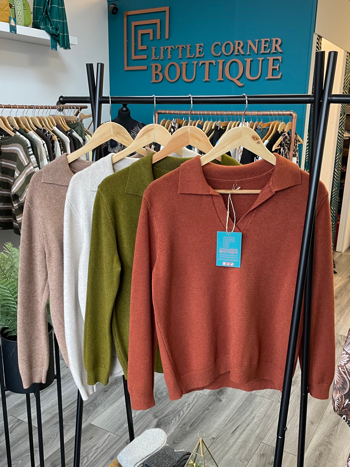 Knit Collar Shirts