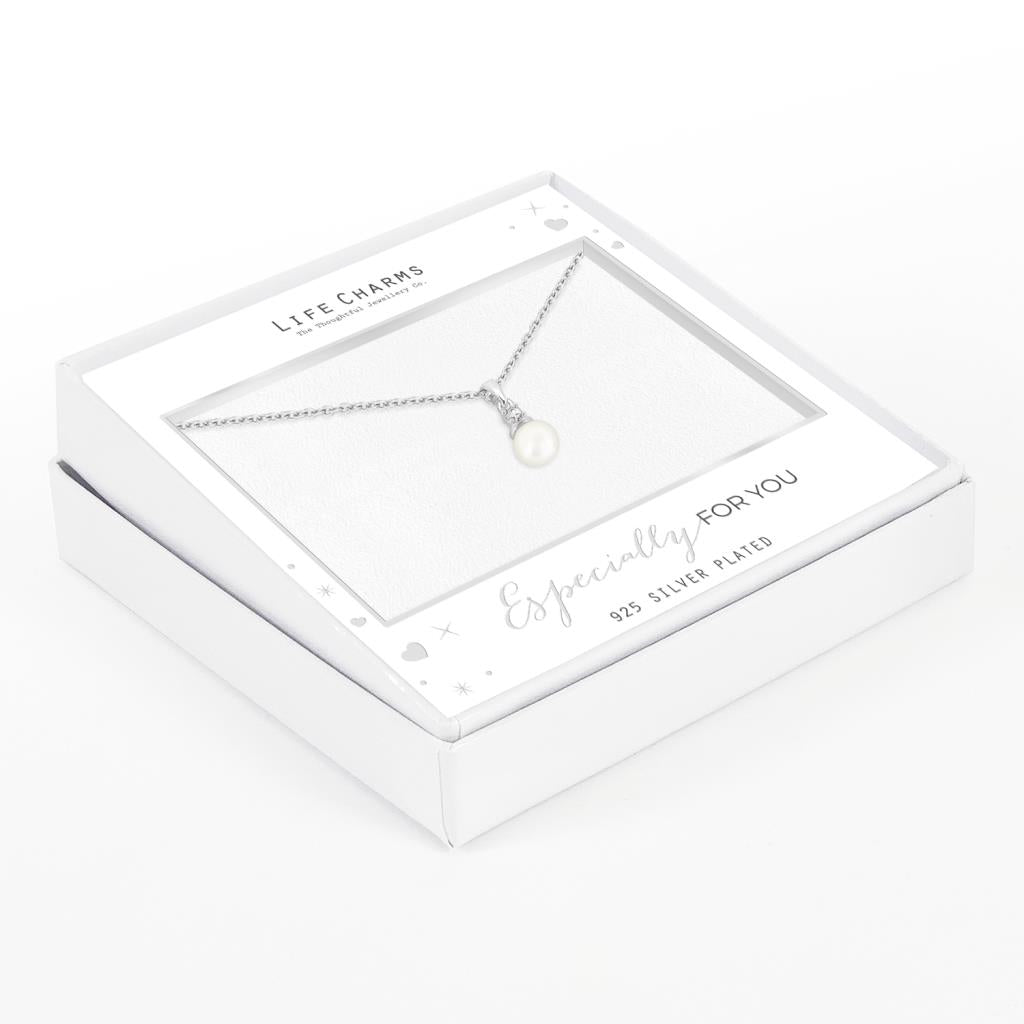 Life Charms Pearl Motif Necklace