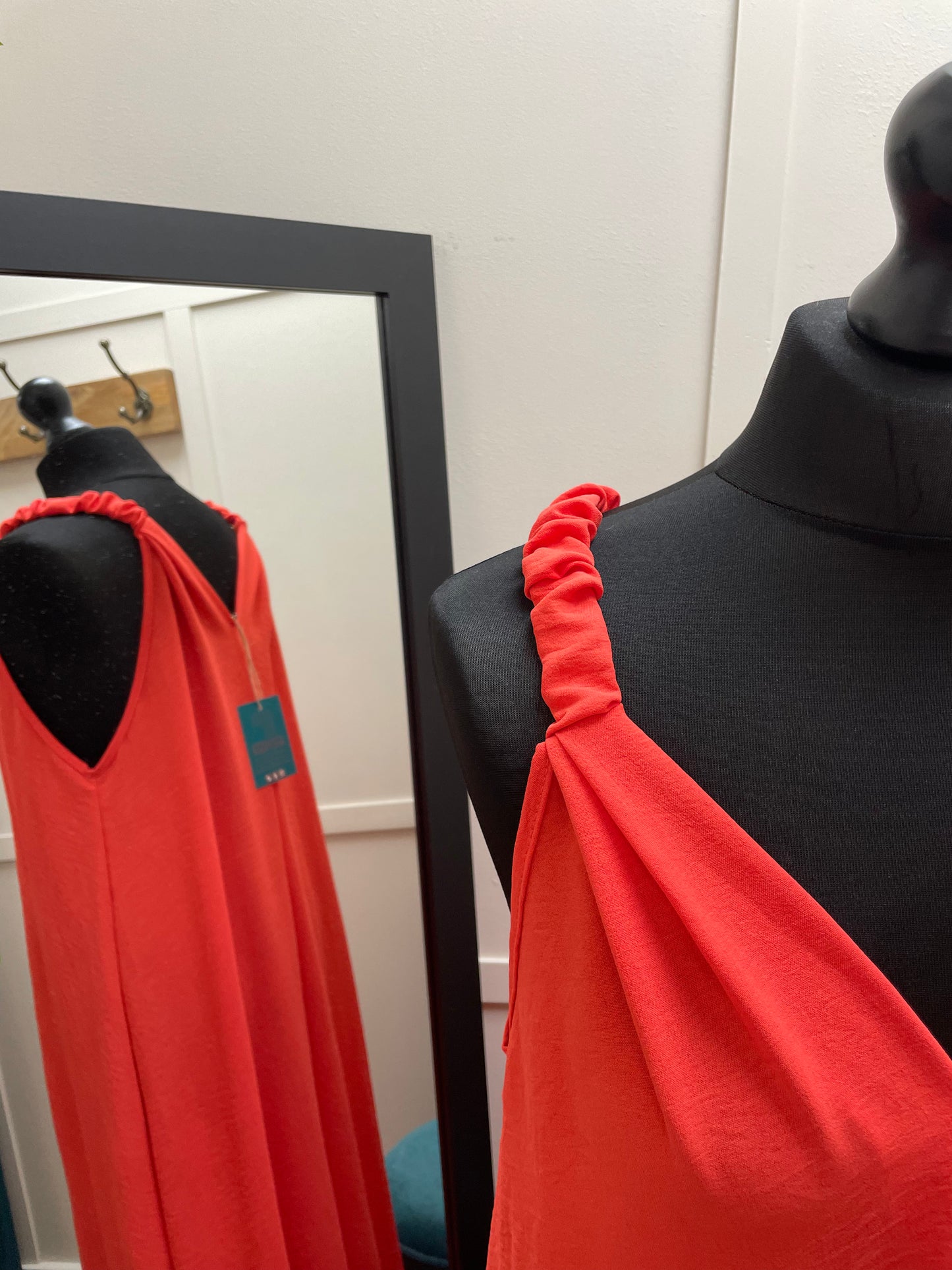 Ruched Strap Dress
