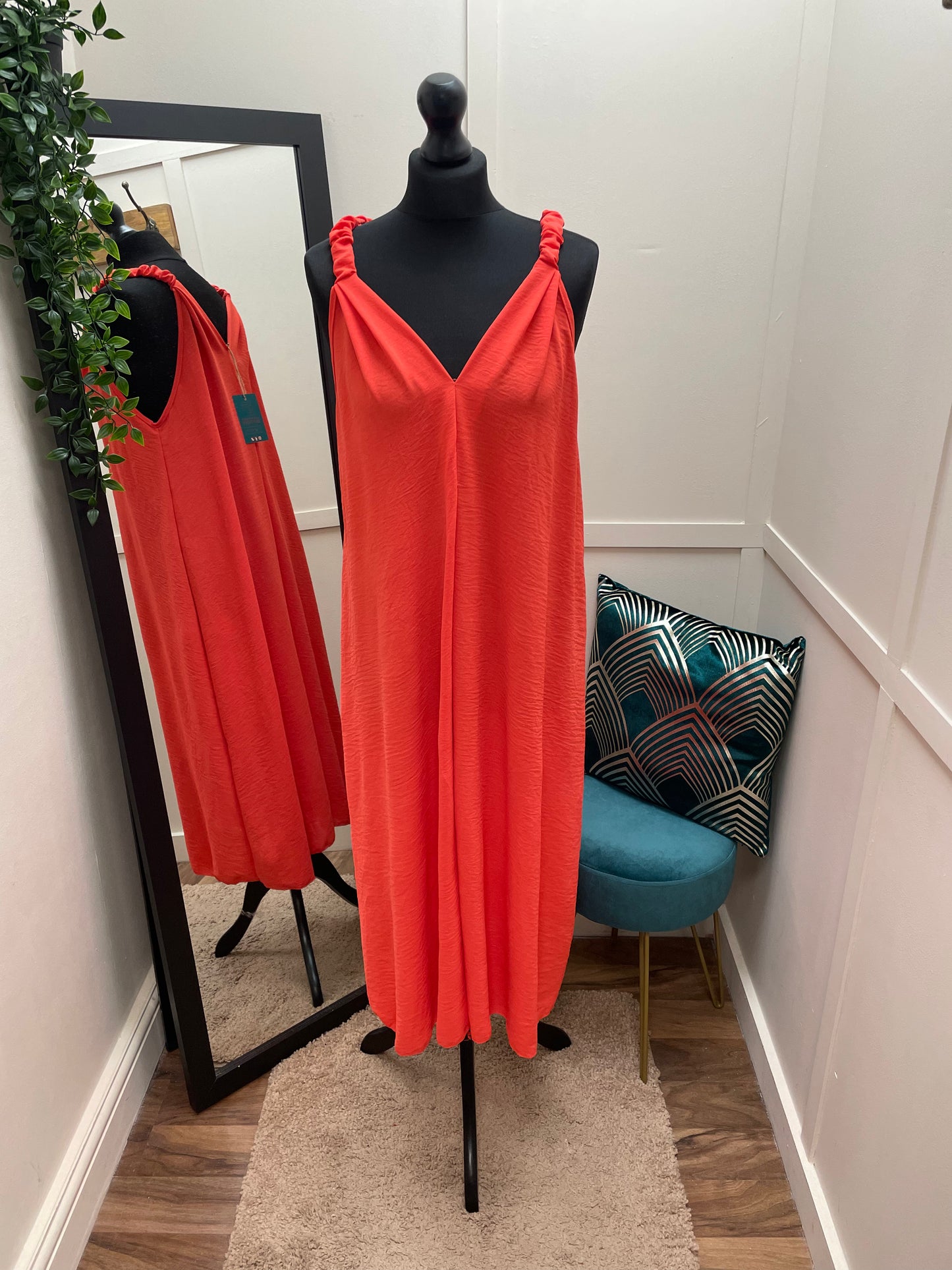 Ruched Strap Dress
