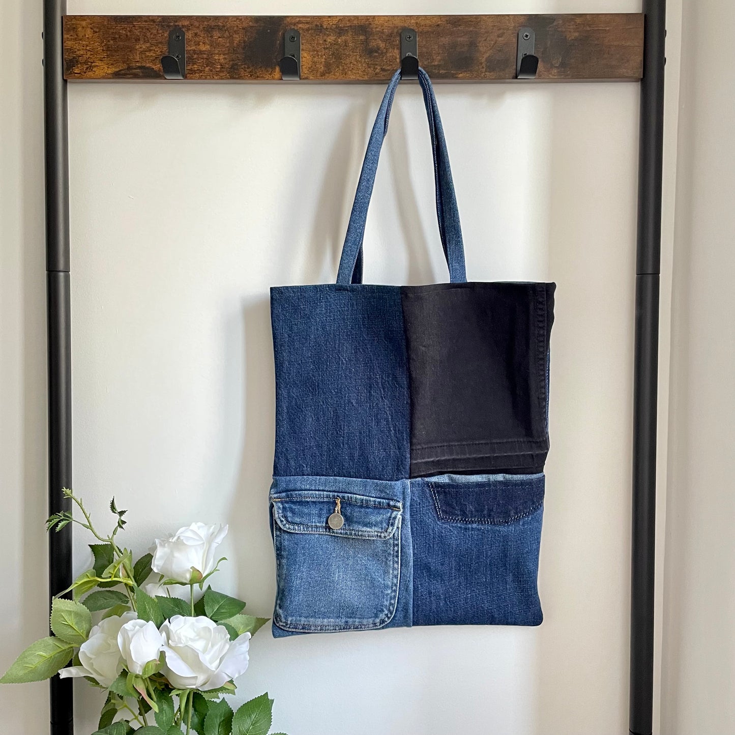 CHRISTIANA Recycled Denim Tote Bag