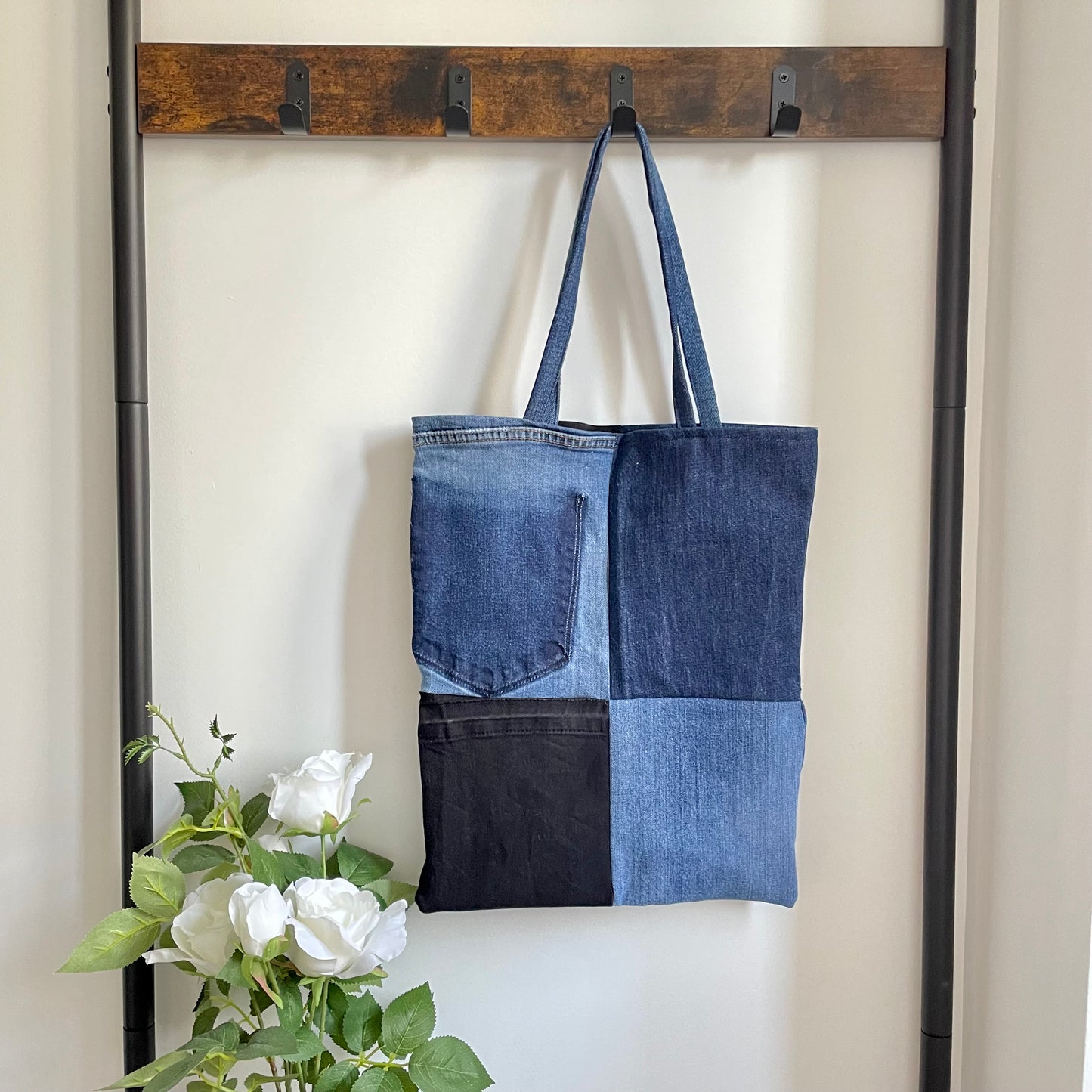 CHRISTIANA Recycled Denim Tote Bag