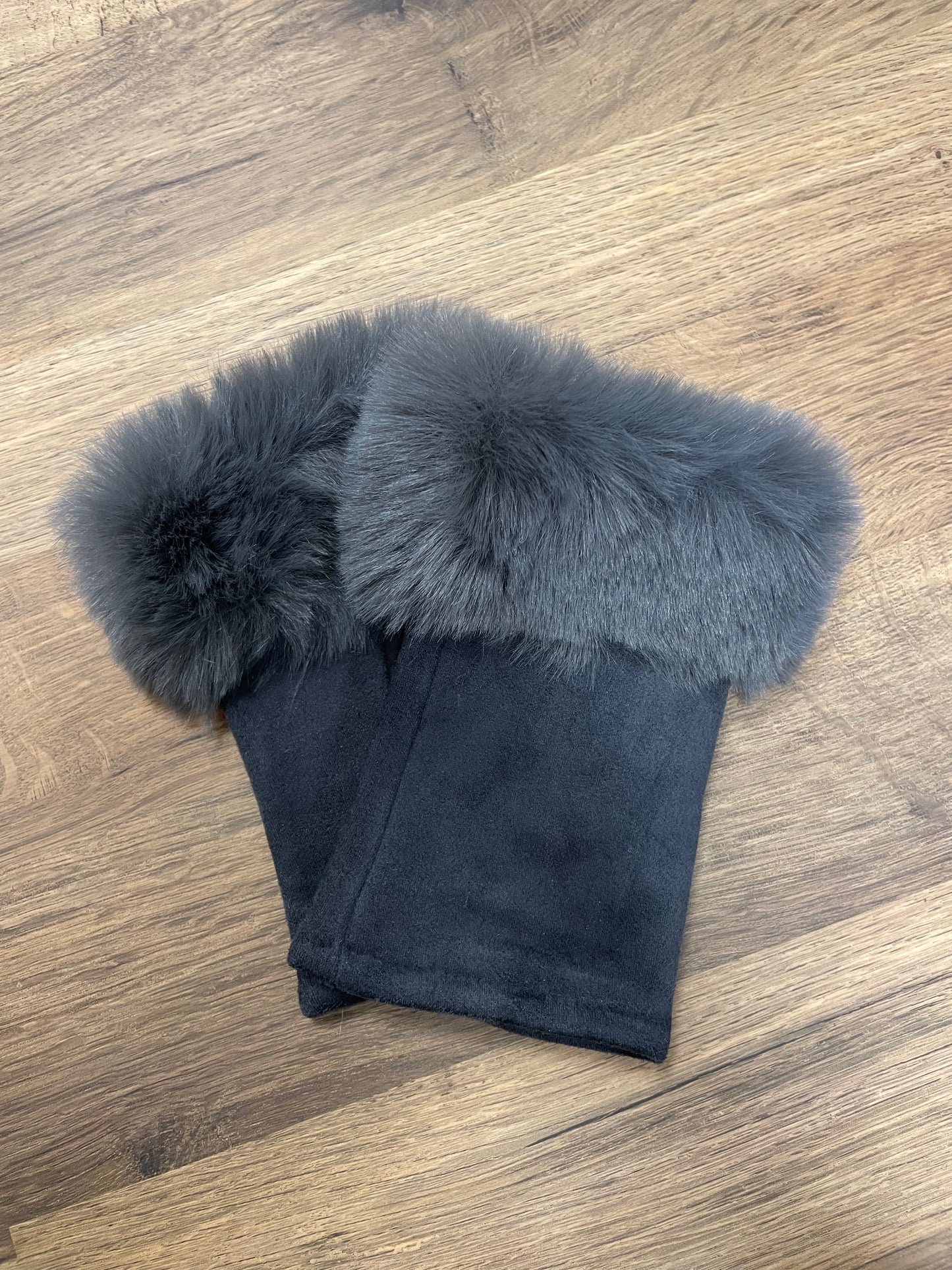 Faux Fur Fingerless Gloves