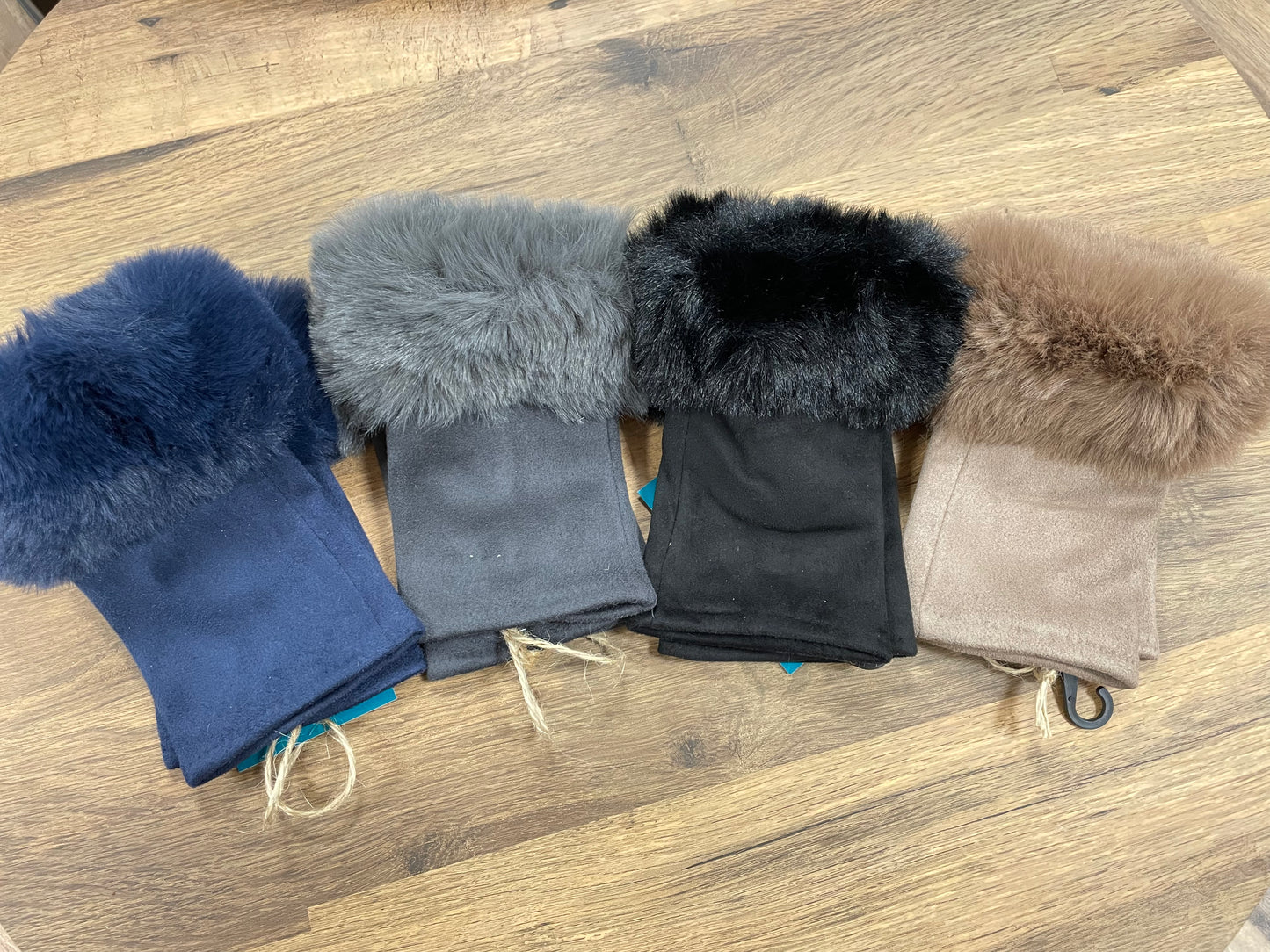 Faux Fur Fingerless Gloves
