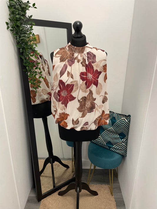 Sleeveless High Neck Blouses