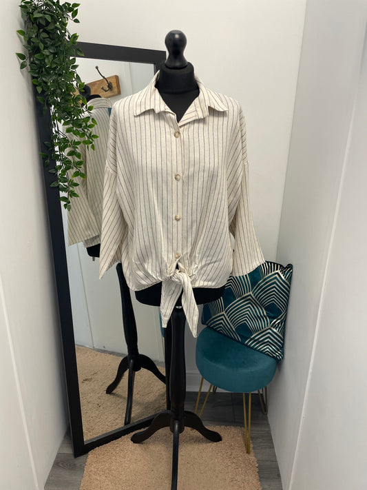 Striped Tied Front Shirts