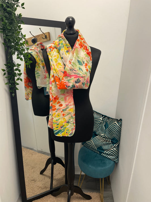 Bright Summer Print Scarf
