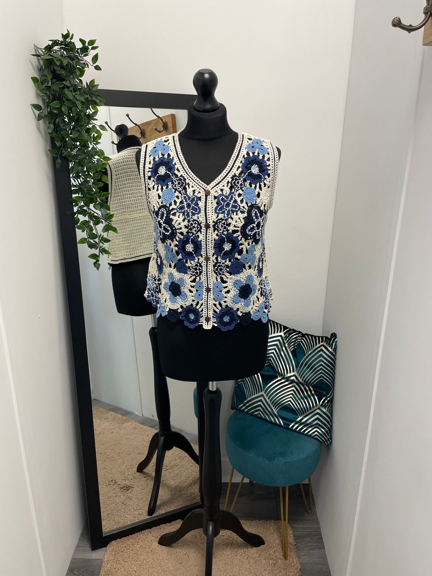 Crochet Beaded Waistcoats