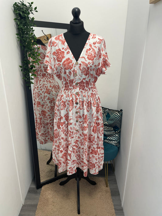 V-Neck Midi Dresses