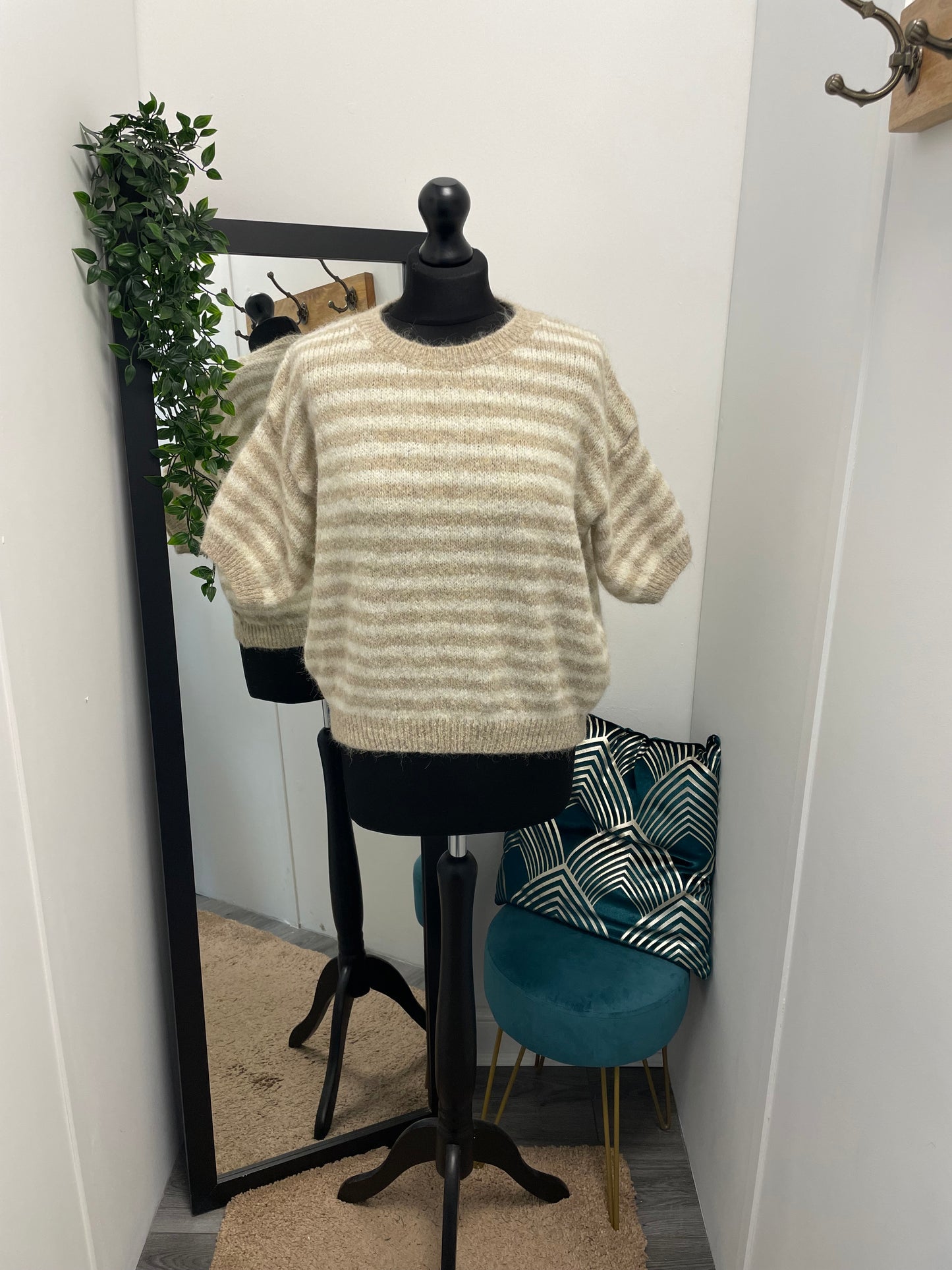 Striped Knit T-Shirts