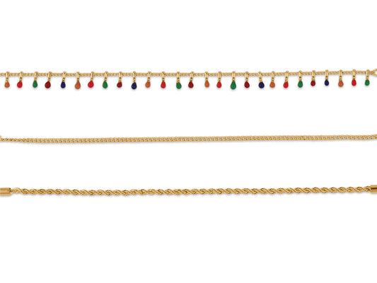 Big Metal London Sierra Bracelets Pack of 3