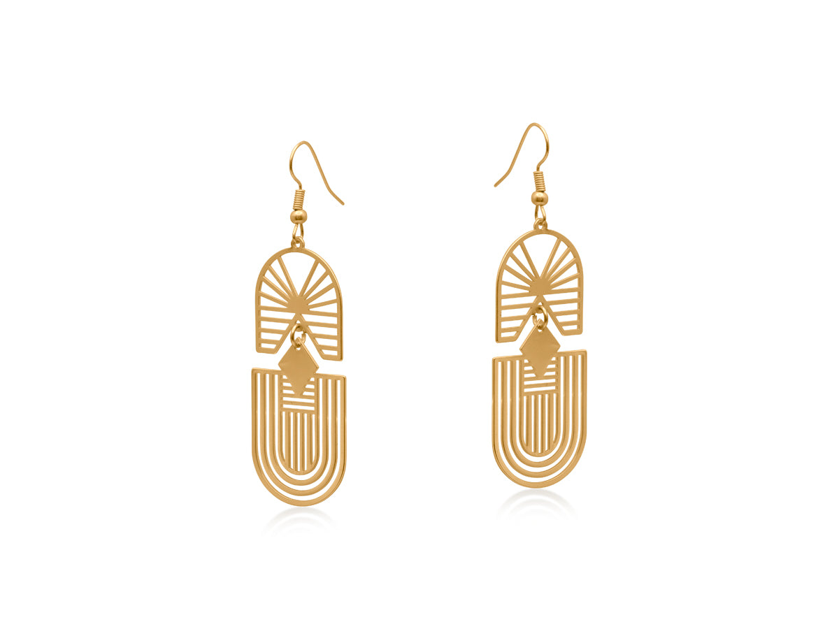 Big Metal London Siena Dangle Earrings