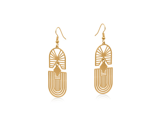 Big Metal London Siena Dangle Earrings