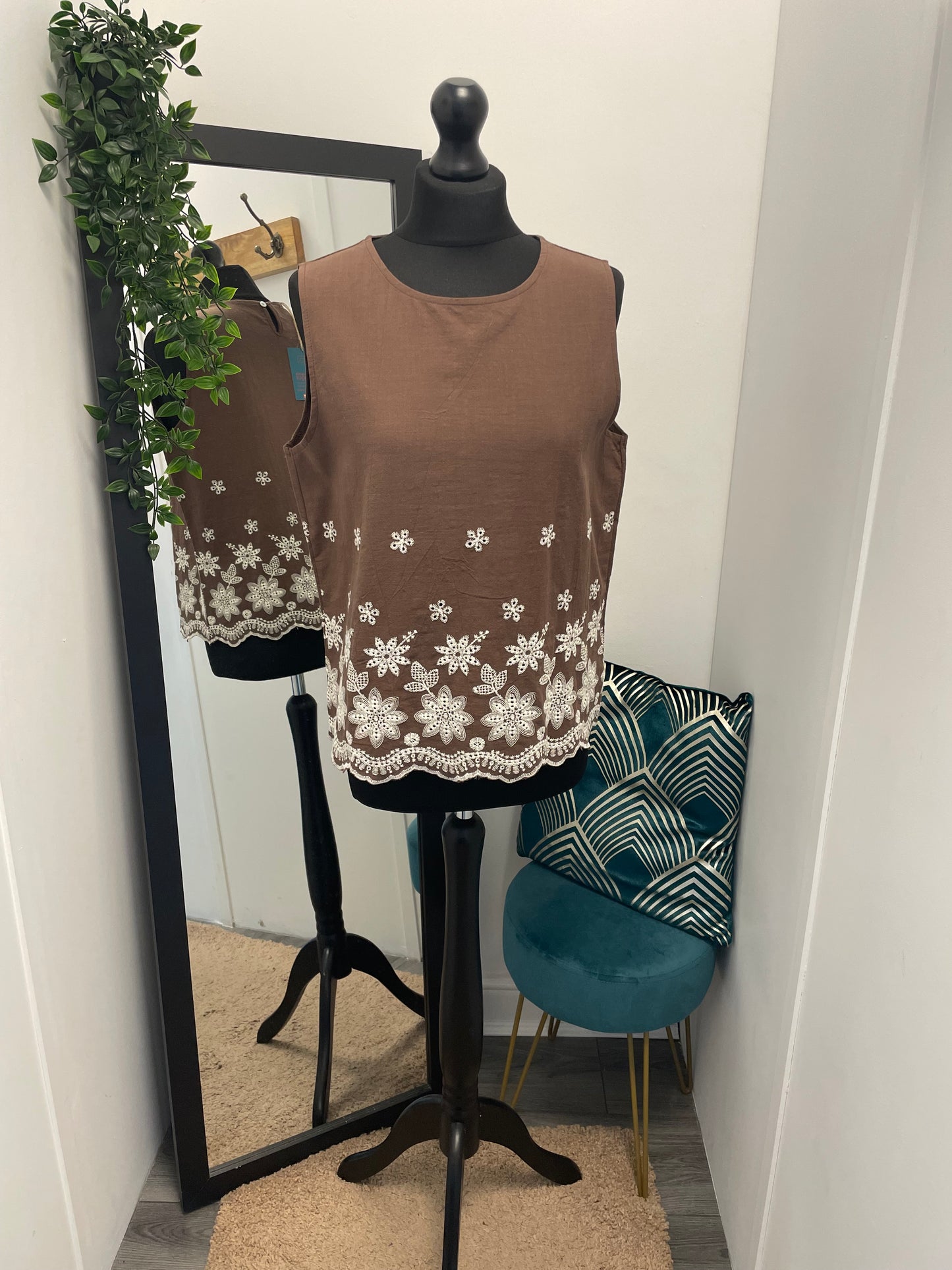 Floral Embroidered Tops