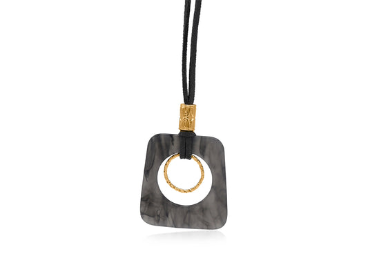 Big Metal London Pendant Necklace